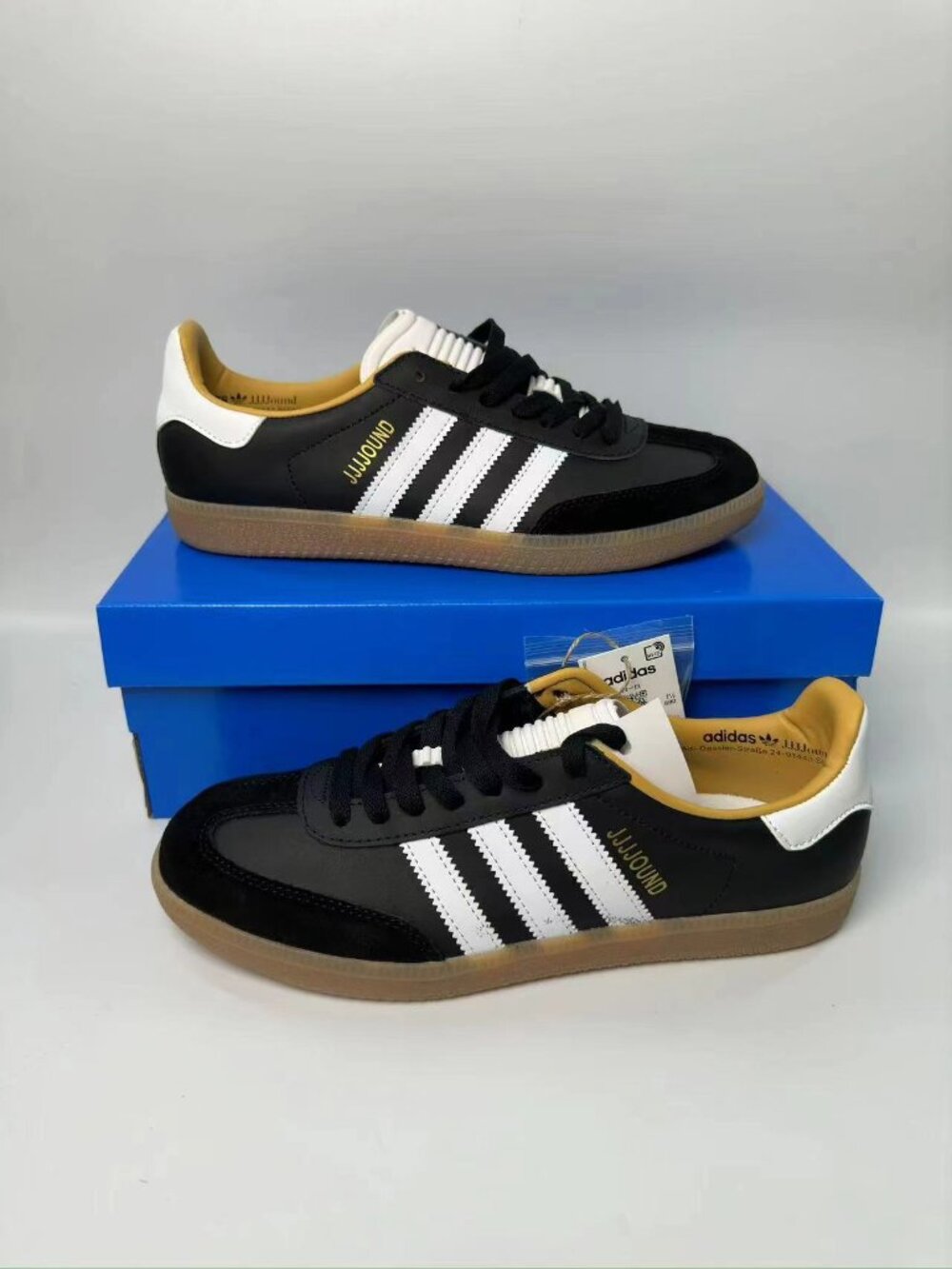 JJJJound x Adidas Samba Black White Gum Sole Shoes